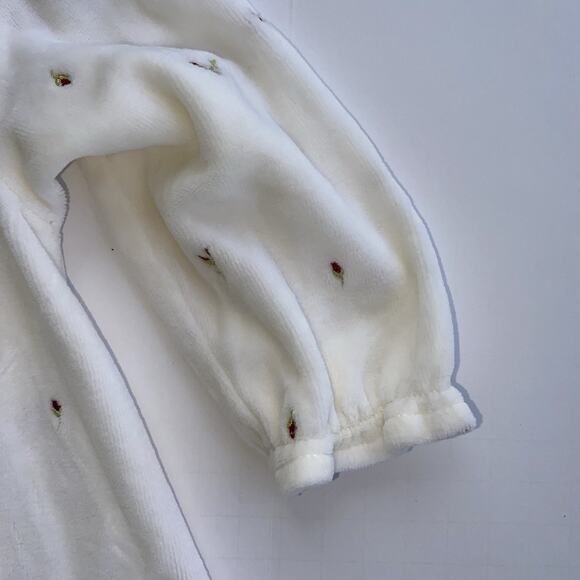 First Moments Newborn Girl Roses Theme Sweater Cardigan 6-9 Months - Picture 4 of 5